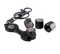SLINGDA 4 pièces Bouchons Anti-poussière de Valve de Pneu de Voiture pour Alpina Automobile Alliage Pneu Hexagonal Bouchon Anti-poussière