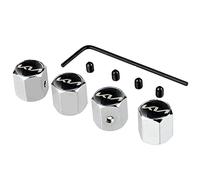 SLINGDA 4 pièces Bouchons Anti-poussière de Valve de Pneu de Voiture pour KIA Rio Soul K2 K3 K4 K5 K7 KX3 KX5 KX7 Cerato Forte Ceed Sportage Automobile Alliage Pneu Hexagonal Bouchon Anti-poussière