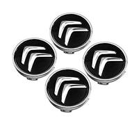 SLINGDA 4 pièces pour Citroen C2 C3 C4 C5 C1 DS3 DS4 DS6 60mm Capuchon Central de Roue de Voiture avec Logo Capuchon de moyeu Remplacement poussière Jantes Couverture Auto Style