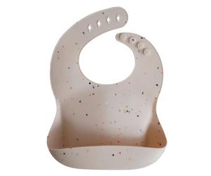 Śliniak silikonowy Vanilla Confetti, Mushie