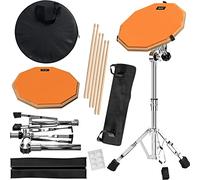 Slint Kit Drum Pad - Set Pad Batterie avec Deux Surfaces Différentes - Pad de Batterie Musique Silencieux Double Face de 30 cm et Caisse Claire de 10 cm - Pad avec Support et Baguettes Batterie