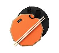 Slint Pad d'entraînement de caisse claire de 30,5 cm et bâtons - Double face silencieux et sac de rangement pour caisse claire de 10,2 cm - Tapis d'entraînement pour batterie avec deux surfaces