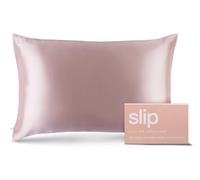 SLIP 22 Momme Taie d’Oreiller en Soie en 51 x 76 cm - en 100% Soie de mûrier, avec Fermeture éclair, Respirante, idéale pour Les allergiques, Rose