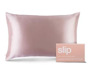 SLIP 22 Momme Taie d’Oreiller en Soie en 51 x 76 cm - en 100% Soie de mûrier, avec Fermeture éclair, Respirante, idéale pour Les allergiques, Rose