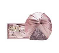 slip Turban en soie pour cheveux – 100% soie de mûrier (22 Momme) – Rose, 1 pièce