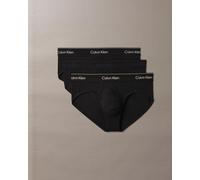 Slip Calvin Klein Hip Icon Cotton Stretch noir pur (3 unités) - M
