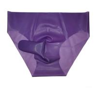 Slip confortable en latex pour homme avec nez d'éléphant pour un usage quotidien (M violet)