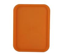 Slip Control Food Tray | Thick PP Material for Restaurant/Canteen/Cafe | Multi - Purpose Fast Food Service Tray | 35x27cm Rectangular Design, 380g Sturdy (Yellow)