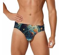 Slip de Bain Homme Space Planet, Maillot de Bain Bikini Sexy, sous-vêtements