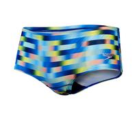 Speedo Allover Digital 14cm Swimming Brief Bleu UK 30 Homme