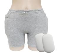 Slip De Protection Des Hanches For Homme, Respirant Et Absorbant La Transpiration, Lavable Et Adapté À L'incontinence Urinaire(Women,XL)