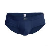 Slip de sport pour homme avec poche convexe en U, conçu pour la respirabilité et la gestion de la transpiration (taille L, bleu foncé)