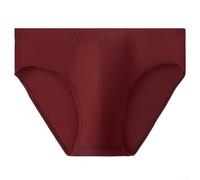 Slip en coton pour homme, sous-vêtement de poche doux et respirant pour un usage quotidien (XXL rouge)