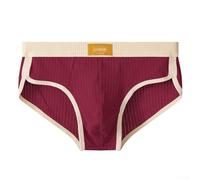 Slip en coton respirant et doux avec motif rayé et entrejambe confortable (taille L)