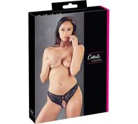 Slip en dentelle sans entrejambe M