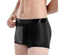 Slip en soie de glace - Boxer rembourré respirant pour homme, Boxer sexy pour homme, Boxer en soie élastique pour homme