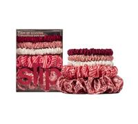 slip Ensemble de chouchous assortis (Harriet) | Comprend 3 chouchous maigres, 1 midi et 1 grand chouchous en soie pure | 100 % soie de mûrier, anti-plis, doux pour les cheveux, réduit la casse |