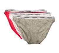 Slip femme CK CALVIN KLEIN, lot de 3 caleçons élastiques visibles, coton stretch
