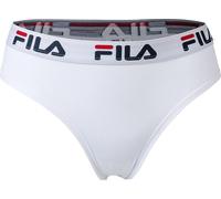 Slip FILA Femme - Taille Régulière, Brief avec large ceinture logo, coton, blanc uni XL (X-Large)