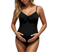 Slip Filet Maternité Maillot de Bain Une pièce de maternité, Bikini uni pour la Plage et la Natation, Confortable pour Grossesse