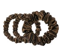 Slip - Pure Silk Back to Basics Scrunchie Set - Élastiques à cheveux en soie Dark Brown 3 St.