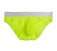 Slip Homme Composition Soie Glacée avec Structure de Poche U pour Régulation de la Température et Mobilité (2XL Vert)