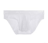 Slip Homme Composition Soie Glacée avec Structure de Poche U pour Régulation de la Température et Mobilité (M Blanc)