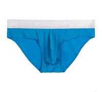 Slip Homme Composition Soie Glacée avec Structure de Poche U pour Régulation de la Température et Mobilité (XL Bleu)