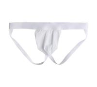 Slip Homme Dim-sous-vêtements Gay sans Couture pour Hommes, Petit Pantalon en T Double String en et Sexy (White, L)
