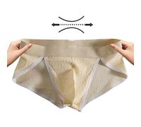 Slip Homme en Coton Respirant Confortable Taille Basse avec Design Échancré pour Quotidien(Blue, M)