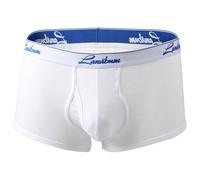 Slip Homme Lot Grand sous-vêtement A en Coton fileté pour Hommes,Couleur Unie,Confortable,Absorbant,séchage Rapide,Respirant,Pantalon à Quatre Coins,été(White,XL)