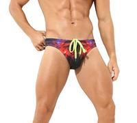 Slip Homme Sexy Chic-Mini Slip Homme Taille Basse-Shorts Respirant Léger Séchage Rapide Entrejambe Short Taille Élastiquée Confortable Poches Slips Grande Taille Extensible Bikini