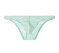 Slip Homme Slip Basse en Cotton Pur Respirant et Doux pour Un Confort Quotidien a la Maison ou en Exterieur Absorbant et Agreable a Porter(Light Blue, M)