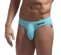 Slip Homme sous-vêtements Slip en Coton Respirant Taille Basse Doux Mémoires de Synthèse sous-vêtements de Sport pour Hommes (FR/ES, Alpha/Lettres, L, Taille Normale, Taille Normale, geai)