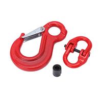 Slip Hook Eye Sling Acier 35 Molybdène, Capacité 2T, Connecteur de Chaine avec Boucle Anneau Double - Haute Résistance, Sécurité avec Boucle de Verrouillage, Usage