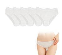 Slip Jetable Maternité, Slips Jetables Femme, Slips Jetables Femme en Coton, Culotte Jetable Accouchement, pour Femme Taille XXL, Maternité, Grossesse, Voyage, Spa, 1 Sachet (Paquet de 5)