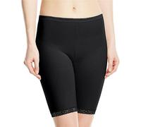 Slip Long Femme Sloggi Basic Coton Élastique Gamba Longue Blanc Noir