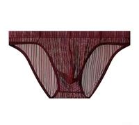 Slip Mesh Homme Transparent Respirant Taille M-2XL(Red L) | 80% polyester, 20% spandex, tissu extensible, couleurs ///orange, lavable