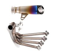 Slip on 51mm Moto Système D'échappement Évasion Avant Lien Tuyau en Acier Inoxydable pour CB650F CB650R CBR650 CBR650F 2014 15 16 17 18 19 2020 21 22