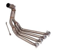 Slip on 51mm Moto Système D'échappement Évasion Avant Lien Tuyau en Acier Inoxydable pour CB650F CB650R CBR650 CBR650F 2014 15 16 17 18 19 2020 21 22