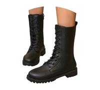 slip on femme Bottes Confortables Imperméables Courtes Bottines Légères Antidérapant Chaussures Élégant Courtes Bottines Résistantes Faciles À Enfiler Extra chaussures femmes confortables Le noir 38