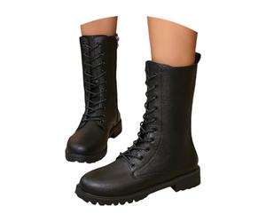 slip on femme Bottes Confortables Imperméables Courtes Bottines Légères Antidérapant Chaussures Élégant Courtes Bottines Résistantes Faciles À Enfiler Extra chaussures femmes confortables Le noir 38