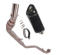 Slip on Moto Échappement Système Complet Évasion Modifié Avant Lien Moyen Tuyau Silencieux en Fiber De Carbone pour CFMoto 300sr Nk250 250sr