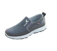 Slip on Sneaker - Chaussures de sport extra larges pour homme - Chaussures de gym légères en maille respirante - Chaussures de sport pour diabétiques - Soutien de la douleur - Soutien de l'arc