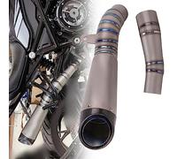 Slip on Titanium Alliage Moto GP Tuyau D'échappement Évasion en Fiber De Carbone CNC Silencieux Moyen Lien pour 752 752S BJ750GS
