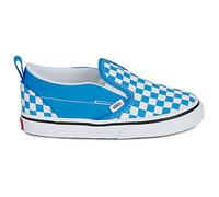 Slip ons enfant filles Vans Slip-On V COLOR THEORY CHECKERBOARD Bright Azure Bleu 25