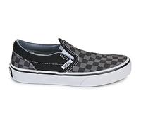 Vans Slip ons enfant UY Classic Slip-On (Checkerboard) Blk/Pewter in Noir 27 1/2