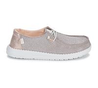 Slip ons femmes HEYDUDE Wendy Metallic Sparkle Argenté 41