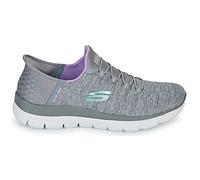 Skechers Femme Summits Dazzling Haze Chaussure de Course, Gray Mesh/Multi Trim, 41 EU