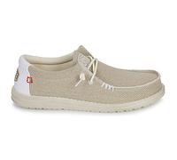 Slip ons hommes HEYDUDE Wally Braided Off White Beige 41